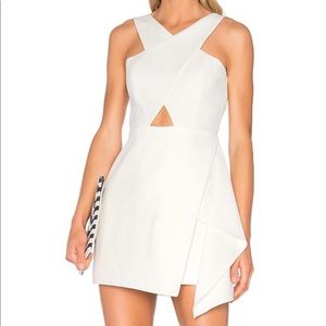 BCBGMAXAZRIA Qyun Cutout Dress - White cutout dress